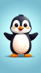Fototapeta premium Cute penguin illustration