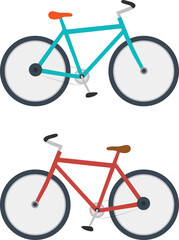 シンプルなロードバイク自転車のイラスト