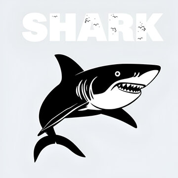 Shark Silhouette Vector Graphics