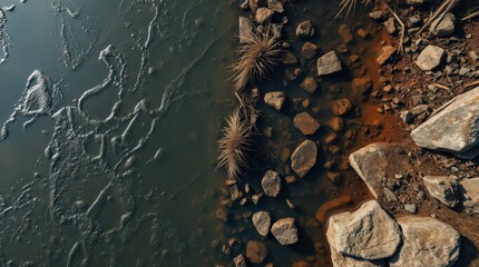 Industrial pollution affects natural ecosystems and wildlife