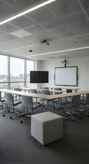 interior of a classroom