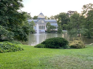 Palace view with garden