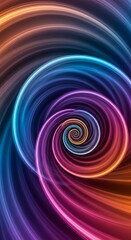 Obraz premium Colorful Swirling Vortex Design.