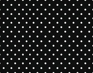Simple black and white polka dot pattern