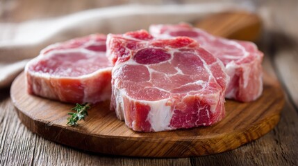 raw pork chops