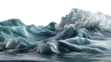 mountain river in winter