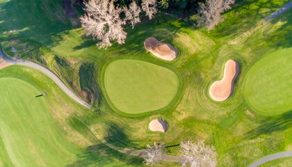 Aerial view of a golf course (1)