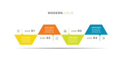 Presentation infographic business template design