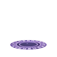 Obraz premium Pixelated Violet Portal with Runes on White Background for Fantasy or Gaming Projects