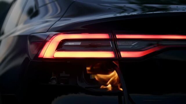 Electric Car Catches Fire A Dangerous Malfunction?