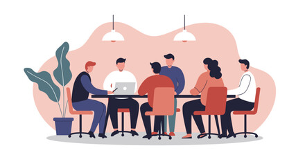 Diverse team collaborates in a modern office meeting, discussing business strategy and innovative ideas. Perfect for corporate, startup, and professional development concepts.