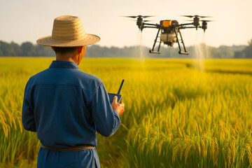 Drone Technology in Rice Farming