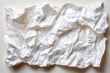Obraz premium Crumpled white paper texture (6)