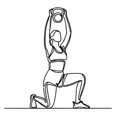 Kettlebell Overhead Lunge