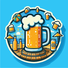 beer sticker icon