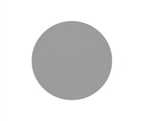 Plain light gray circle on white background