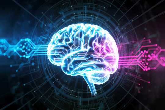 Futuristic Digital Brain with Artificial Intelligence and Neural Technology