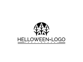 Black silhouette logo with three stylized evergreen trees inside a semi-circle above text Keywords: logo, silhouette, evergreen trees, semi-circle, nature, forest, pine trees, abstract, design