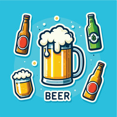 beer sticker icon