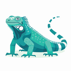 iguana lizard illustration