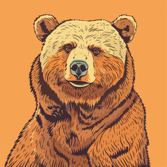 bear, animal, brown, wild, mammal, wildlife, grizzly, brown bear, nature, fur, zoo, animals, predator, big, grizzly bear, danger, walking, dangerous, white, isolated, portrait