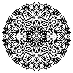 Zen Yoga Boho Mandala Flower Abstract Floral Spiritual Design