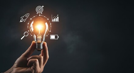 Business Handshake Over Glowing Circuit Board Technology