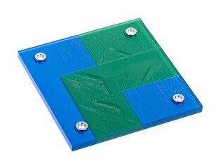 Colorful interlocking puzzle