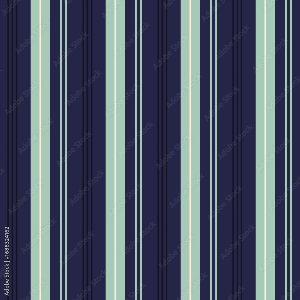 Canvas Prints seamless striped pattern in navy blue and mint green.vertical stripes abstract repeat pattern for wi
