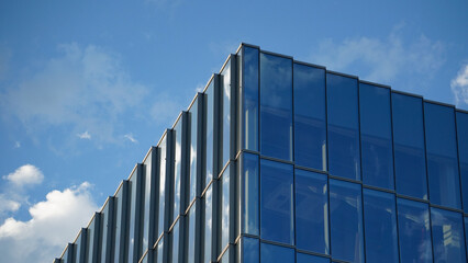 modern office building with blue sky