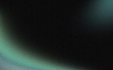 Abstract, blurry light streaks in teal and gray tones on a dark background