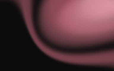 Abstract blurred rosy-purple curves on black background