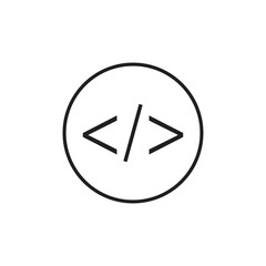 Code icon. Code html signs. Program coding icons. Coding sign. Stock vector. EPS 10