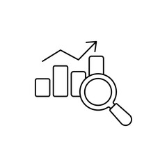 benchmark icon outline editable stroke line drawing eps
