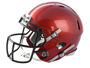 Fototapeta premium Top-Down Flat Lay of American Football Helmet, Transparent PNG