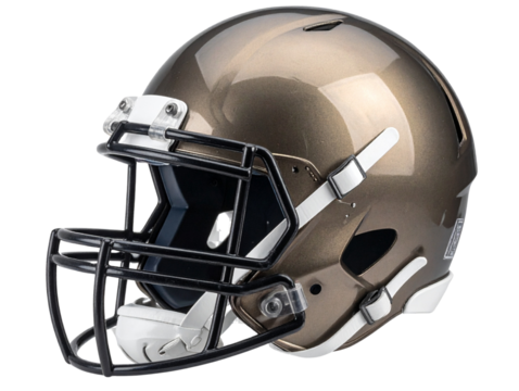 Side View of American Football Helmet, Isolated PNG   - Powered by Adobe