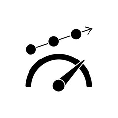 performance icon outline editable stroke line drawing eps