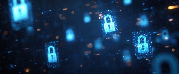 Abstract digital padlock network