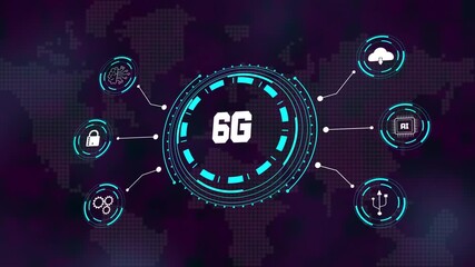 6g wireless communication technology for ultra fast connectivity holographic communication ai integration smart city iot and future digital innovation - Powered by Adobe