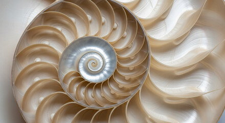  Close-up of a nautilus shell