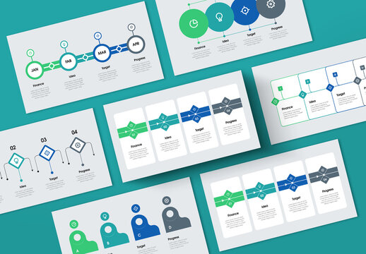 Modern Business Timeline Infographic Template for Creative Presentation Design