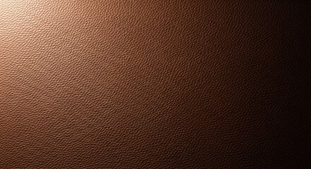 Fototapeta premium Exquisite dark brown leather texture background, showcasing intricate natural grain patterns and a subtle light gradient effect