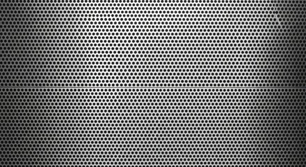 Abstract Metallic Texture Perforated Metal Sheet Background