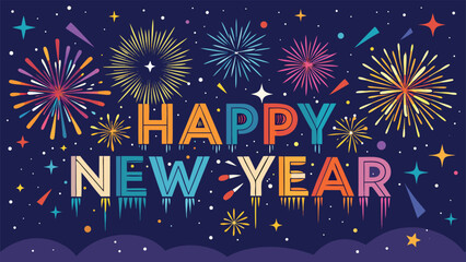 Fototapeta premium New year 2026 in paper cut effect design background