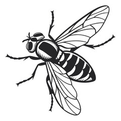 Obraz premium vector illustration of a wasp