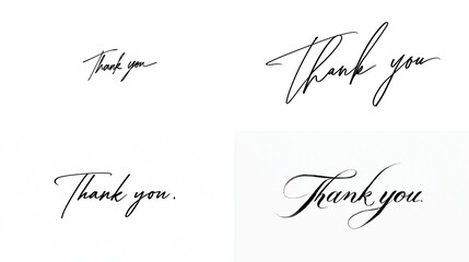 Thank you calligraphy