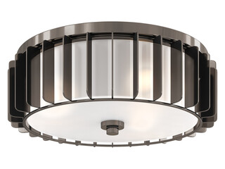 cut out interior modern lamp - with Black background - elegant style -minimal Flush Mount light