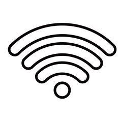 シンプルなWi-Fiのイラスト