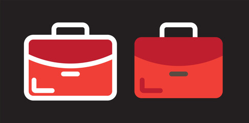 Portfolio briefcase vector icon for business professional job application and career success.Modern briefcase icon with simple and stylish design. Ideal for business, finance, travel and