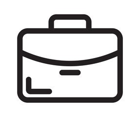 Portfolio briefcase vector icon for business professional job application and career success.Modern briefcase icon with simple and stylish design. Ideal for business, finance, travel and